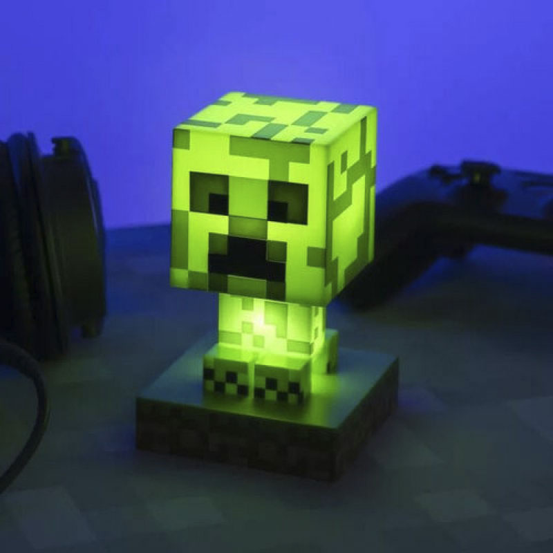 Oscuro construir ensayo Lámpara Minecraft Creeper Icon Light - Friki Locura - Regalo Original Mojang