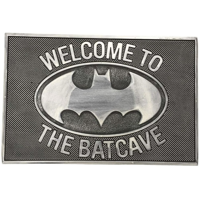 Felpudo Batman Welcome To The Batcave Bienvenido a la Batcueva 40 X 60 X 2  - Merchandising Cine