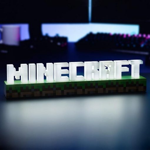 Lampara logo Minecraft