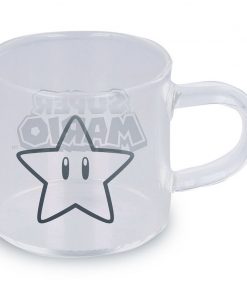 Friki Locura Set 4 Tazas Cristal Expresso Super Mario taza icono estrella