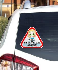Friki Locura Princesa Zelda a Bordo pegatina coche