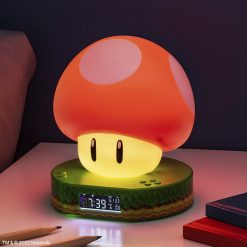 Friki Locura Reloj Despertador Super Mario Mushroom luz tenue